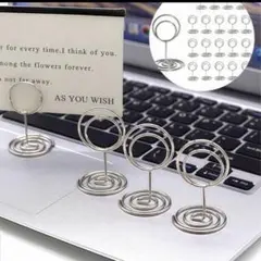 テーブルナンバー　スタンド クリップ　結婚式　　クリップスタンド