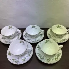 送料無料　HOYA カップ&ソーサー 5客セット