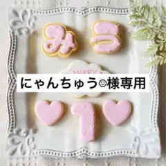 《にゃんちゅう☺︎様専用アイシングクッキー》誕生日 happy birthday