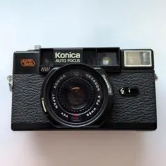 KONICA コニカ C35 AF2D　昭和レトロ カバー付き　首掛け紐無しのサムネイル