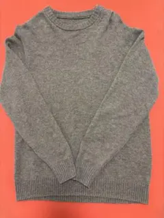 無印良品　ウールニット　ミドルゲージクルーネックセーター XL