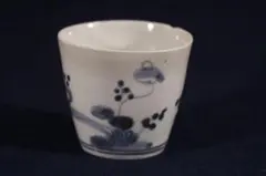 初期伊万里　江戸前期　帆船山水文　w21cm 初期伊万里染付山水文水指 | 商品詳細 東洋古陶磁の前坂晴天堂