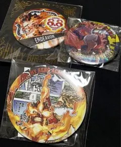 ヒロアカ　エンデヴァー といっしょ 缶バッジセット