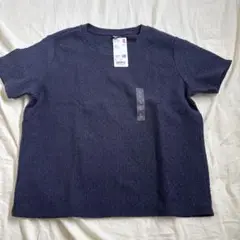 UNIQLO シャーリングT 半袖トップス　ネイビーL ユニクロ　トップス