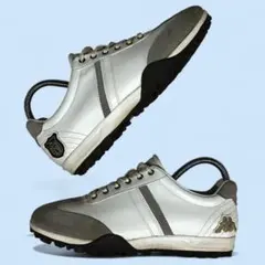 カッパ Kappa 26㎝ ゴルフシューズ ホワイト 靴紐 スパイクレス ゴルフ