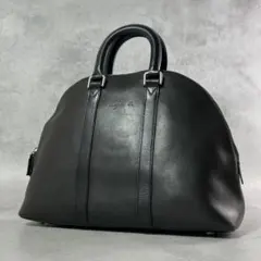 agnes b.VOYAGE 本革 レザー バンドバッグ トートバッグ ブラックのサムネイル