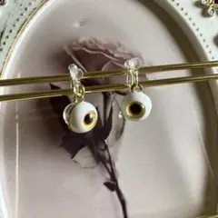 目玉　イヤリング ノンホール　眼球