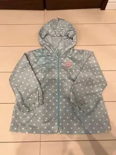 ミキハウス ホットビスケッツ ドット柄パーカー 100 ウインドブレーカー
