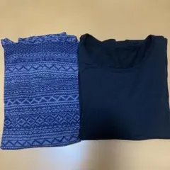 ☆美品☆ユニクロ☆ヒートテックネイビー☆GU☆スタイルヒートブラック☆150☆