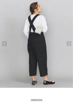 SALE‼︎Americana⭐︎新品ワイドサロペット黒のサムネイル