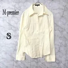 エムプルミエ シャツ 36 アイボリー きれいめ シンプル 春服 オフィス 上品のサムネイル