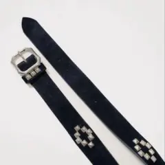 クロスボーン スタッズリストバンド 5mm レザーブレス バングル 