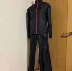 adidas ジャージ上下セット 黒/ピンク