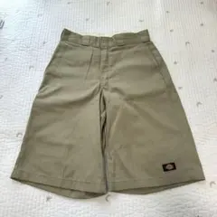 メンズ　Dickies ハーフパンツ　ベージュ　Loose Fit 古着