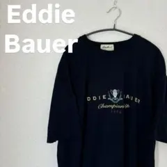 【美品】Eddie Bauer 1996 Tシャツ ネイビー　古着