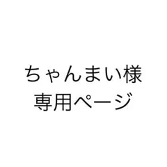 ちゃんまい様専用ページ