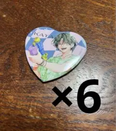 春の嵐とモンスター ハート型キャラバッジコレクション　E 6個　セット