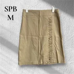 【SPB】【2 M】ウェスタン　膝丈　花柄　刺繍　カジュアル　ベージュ　日本製のサムネイル