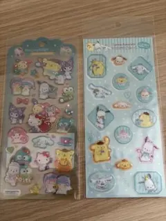 正規品 すりガラスシール ドロップジェリーシール はぴだんぶい サンリオ シール