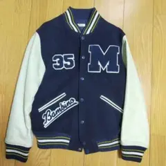 MILK スタジャン ネイビー×ホワイト