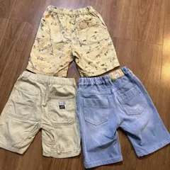 キッズ男の子半ズボン ハーフパンツ3点セット 110cm UNIQLO