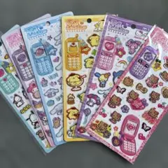 【正規品】サンリオ たまごっち 平成はっぴーフォン シール 6種セット