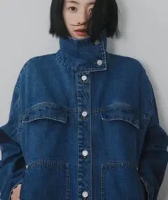 【美品】KBF ハイネックデニムブルゾン