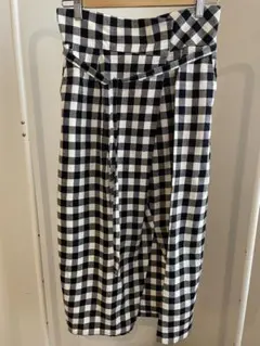 IÉNAイエナタイトロングスカート38 ギンガムチェック