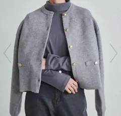 T*I様 Ranan/(W)MTゴールド調ボタンニットカーデ　ウォッシャブル