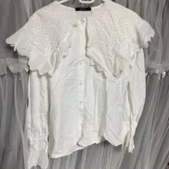 白シャツ 襟付き