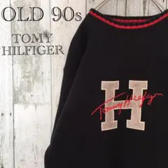 激レア 〓 TOMY HILFIGER 〓 90s フラッグタグ 刺繍ビッグロゴ
