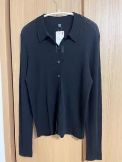 【未使用】UNIQLO リブポロカーディガン
