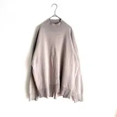 【ページボーイ】 ニット トレーナー グレーベージュ ハイネック フリーサイズ