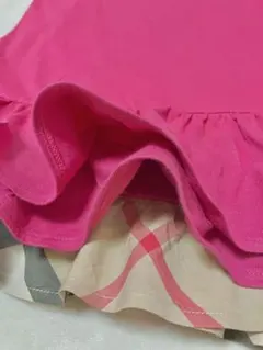 バーバリー チルドレン 10Y 130 140 150 チェック フリル