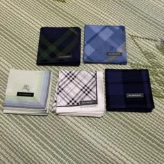 バーバリー　BURBERRY チェック柄 ハンカチ 5枚セット