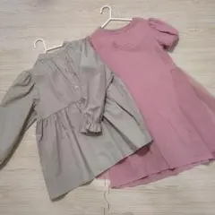 アプレレクールワンピース120cmと バースデーチュニック120cm