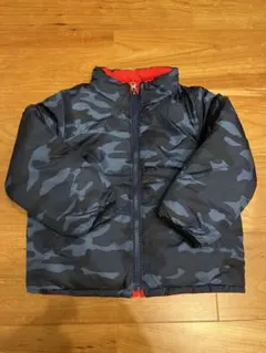 GAP キッズ リバーシブル 中綿ジャケット 迷彩柄 レッド105110