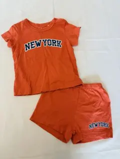 NEW YORK オレンジ Tシャツ・ショートパンツセット