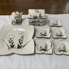 【和皿の食器セット】手がき民芸、送料込み