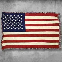 BNEH 国旗 ラグ タペストリー ビンテージ 古着 アメリカ 星条旗 USA