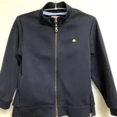 kate spade ネイビー ジップアップパーカー フリル裾　130サイズ