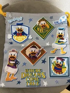 【新品タグ付き】ドナルド　巾着　ディズニーランド