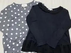 【まとめ売り】a.v.v アーヴェヴェ 長袖カットソー 100 110cm 2点