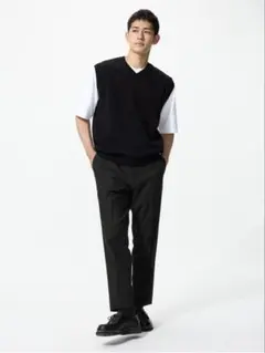 【新品未使用】UNIQLO スマートアンクルパンツ M ブラック