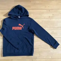 PUMA ネイビー フード付きパーカー
