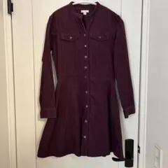 ギャップ ワインレッド ワンピース