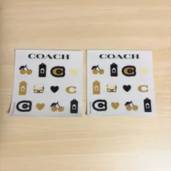【次の日発送】COACH ステッカー 2枚セット