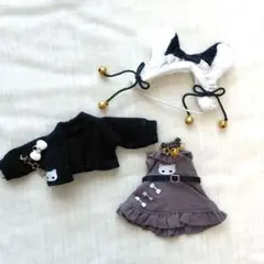 オビツ11 1/12　OB11 ワンピース　カーディガン　猫耳