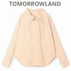 新品★ コットン イージーケア フリル 長袖 ブラウス オレンジ MACPHEE