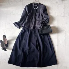 美品 スーリール セットアップ セレモニー3点 大きいサイズ 19号 ツイード調